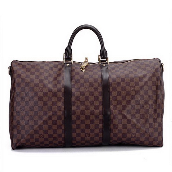 Louis Vuitton Damier Ebene Canvas Keepall 60 N41412 Louis Vuitton Damier Ebene Canvas Keepall 60 N41412